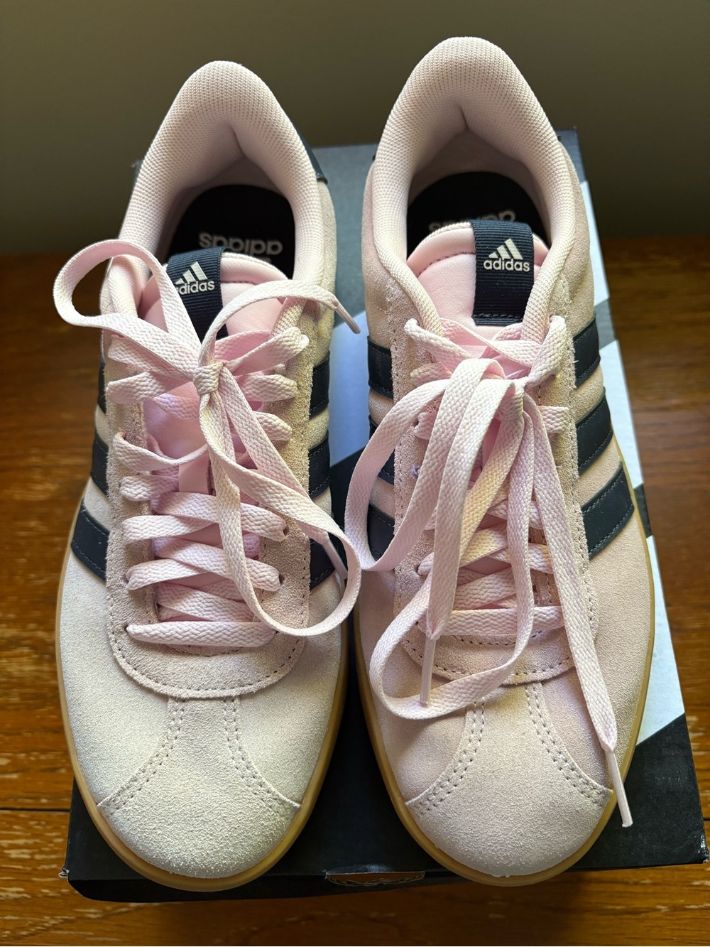 adidas Pink and Black Low-Top Women's Sneakers